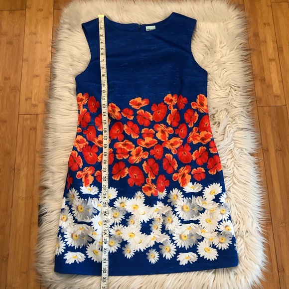 Plenty By Tracy Reese Jane Realistic Floral Daisy Poppies Prints Sheath Dress SP - Picture 12 of 12